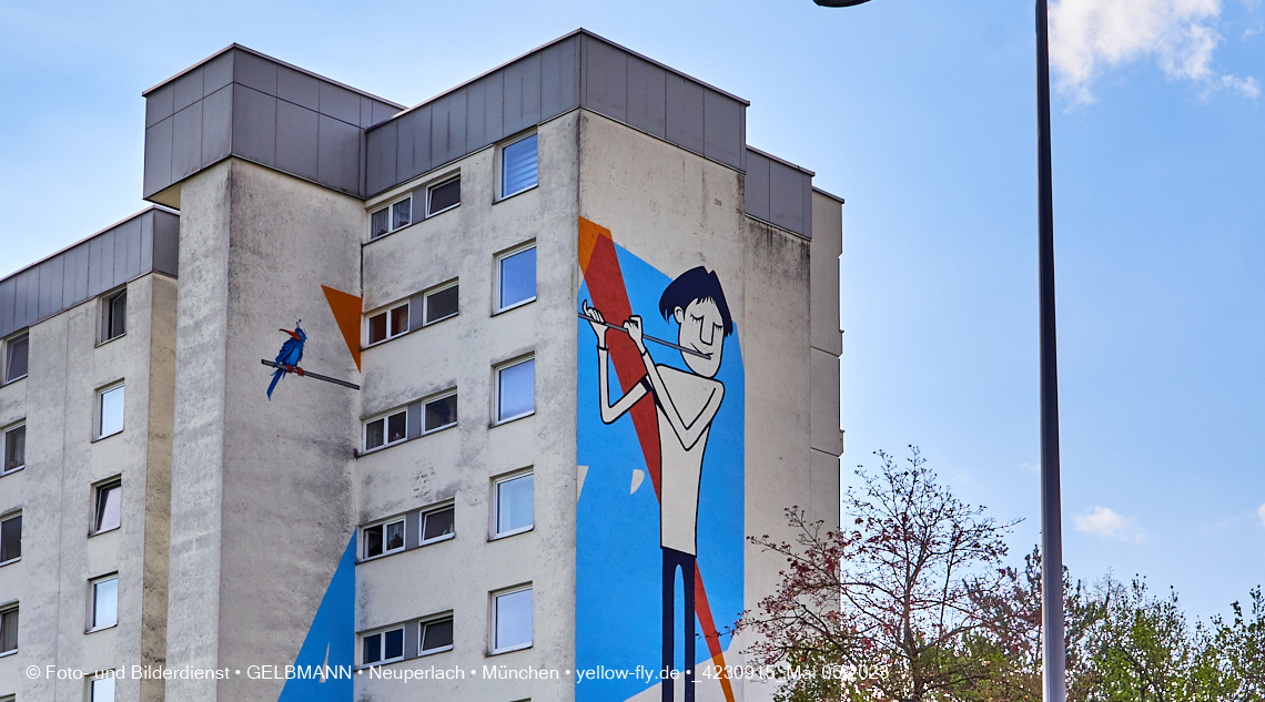 05.05.2023 - Graffiti am Karl-Marx-Ring 75 in Neuperlach